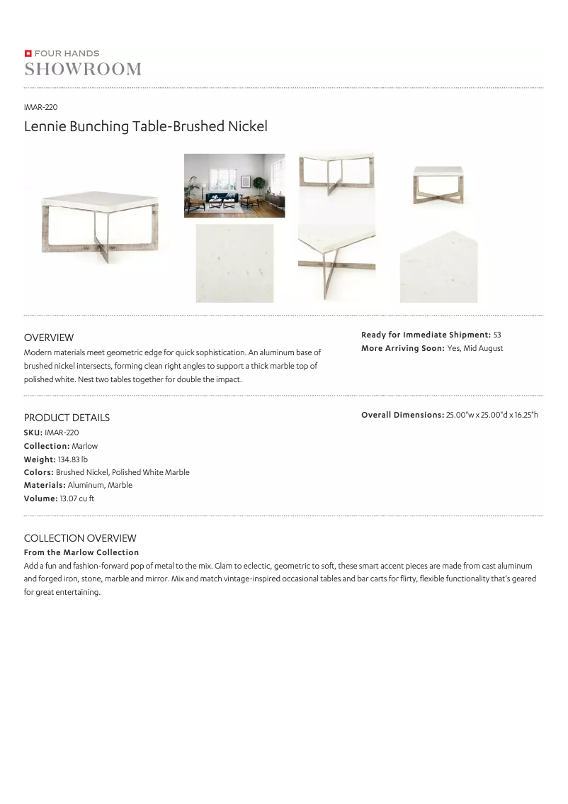 Page 1 de la notice Manuel utilisateur Four Hands IMAR-220