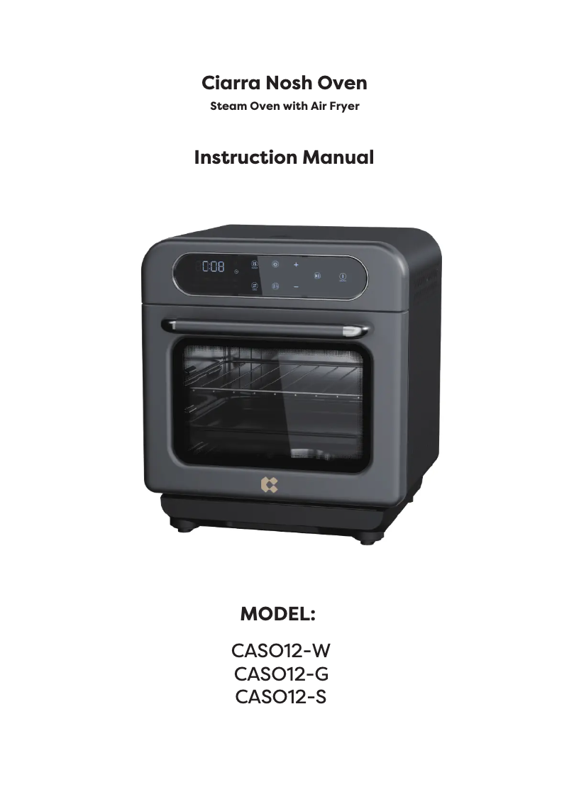 Page 1 de la notice Manuel utilisateur Ciarra CASO12-W