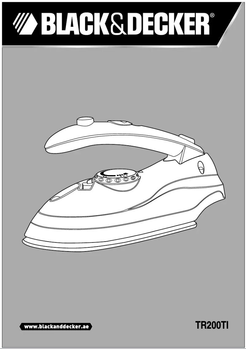 Page 1 de la notice Manuel utilisateur Black & Decker TR200TI