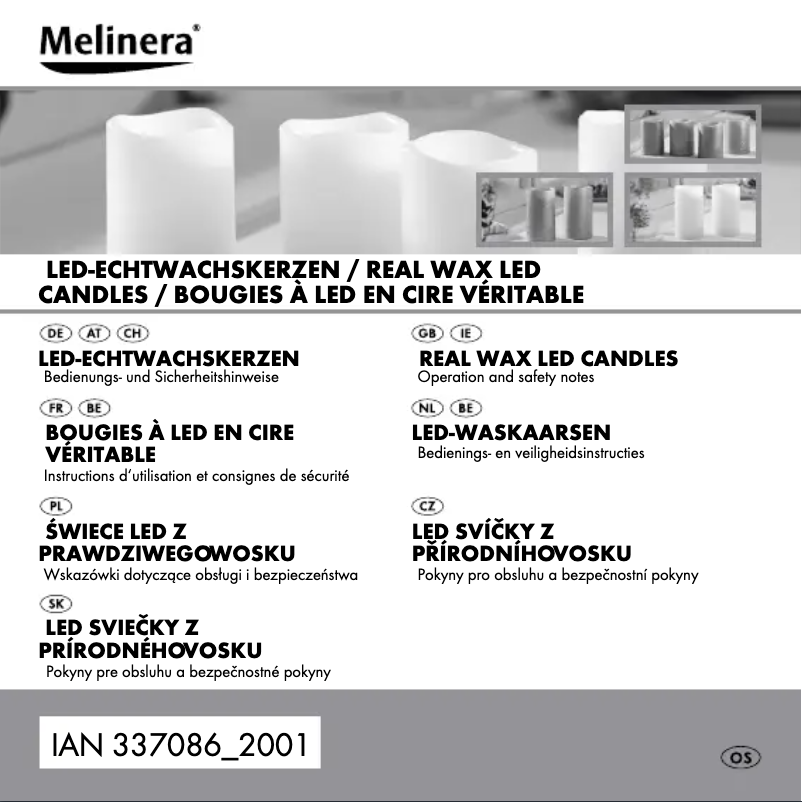 Page n°1 - Manuel utilisateur Melinera HG02455A