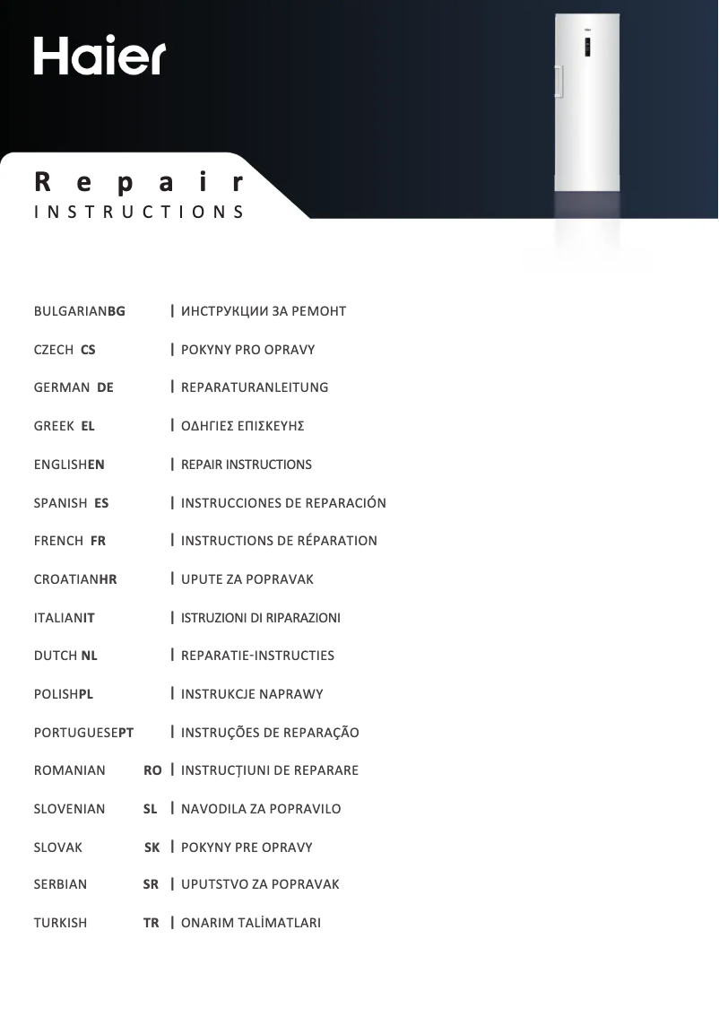 Page n°1 - Label énergétique Haier HCE379R