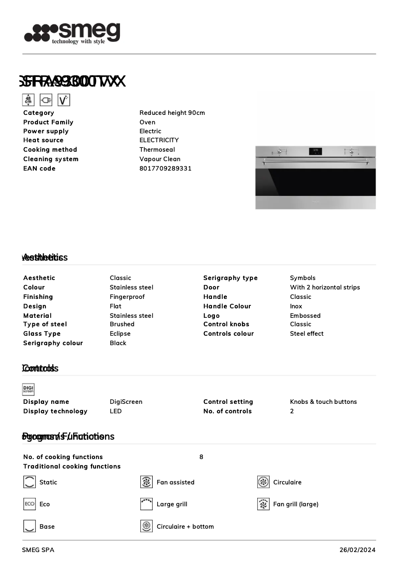 Image de la première page du manuel de l'appareil SFRA9300TVX