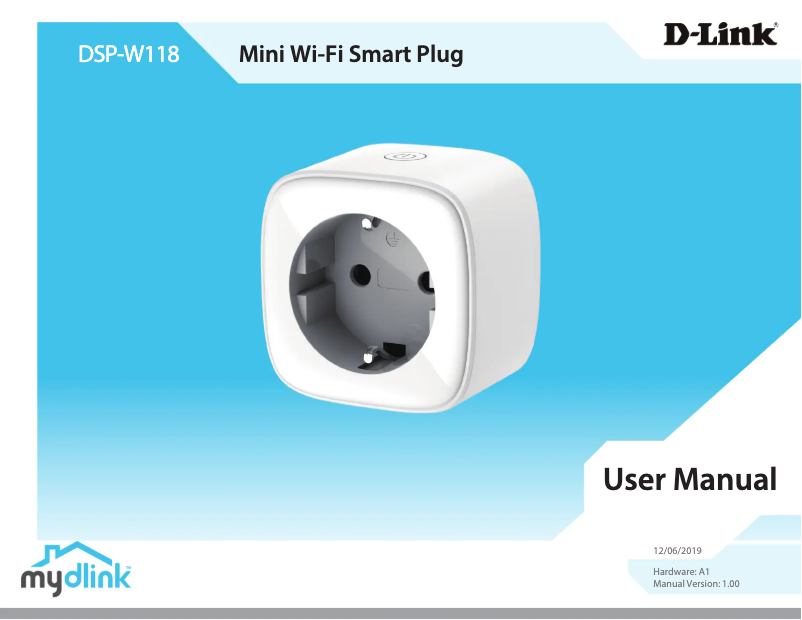 Page 1 de la notice Manuel utilisateur D-Link DSP-W118