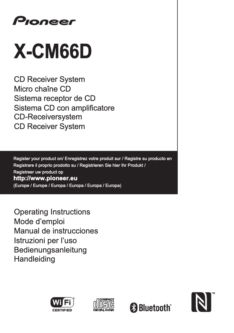 Image de la première page du manuel de l'appareil X-CM66