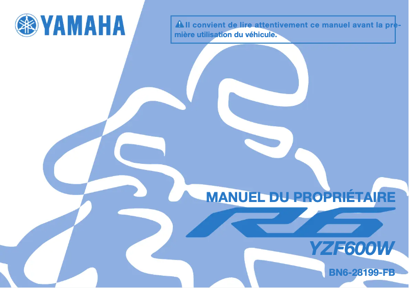 Image de la première page du manuel de l'appareil R6 race (2022)