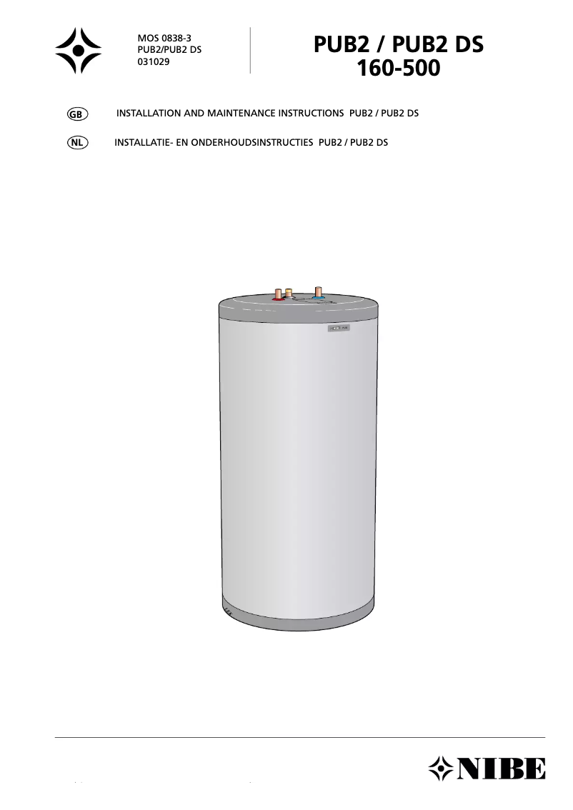 Imagen de la primera página del manual del dispositivo PUB2