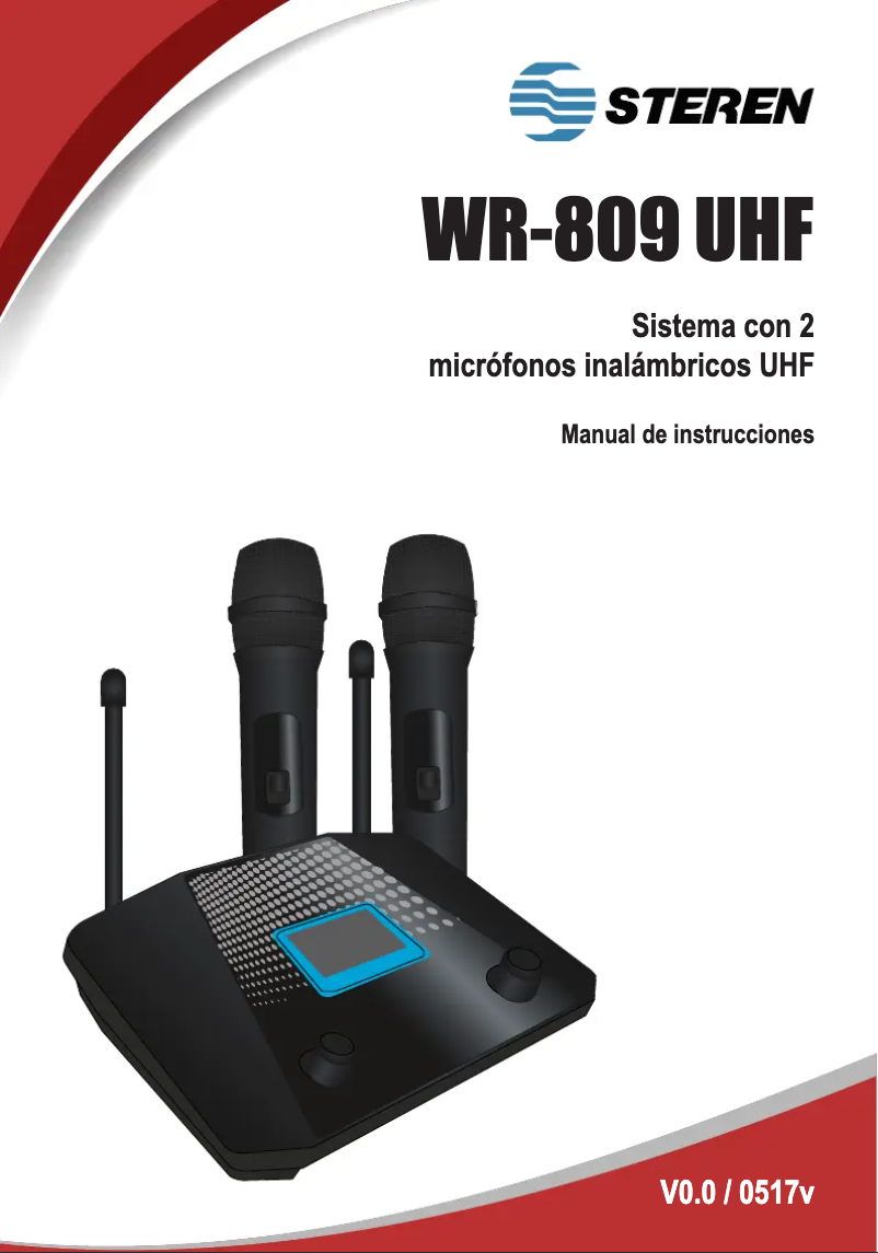 Image de la première page du manuel de l'appareil WR-809 UHF