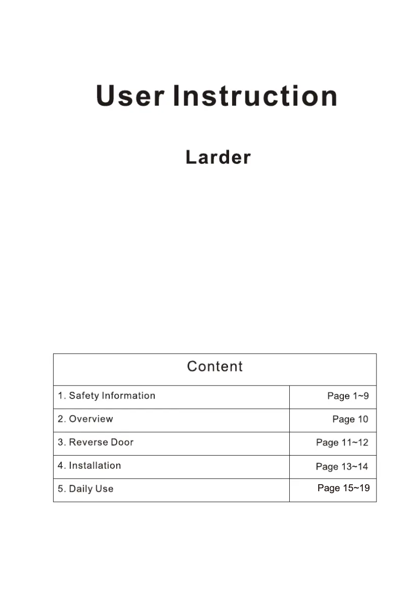 Page n°1 - Manuel utilisateur Candy CLHS 38EW