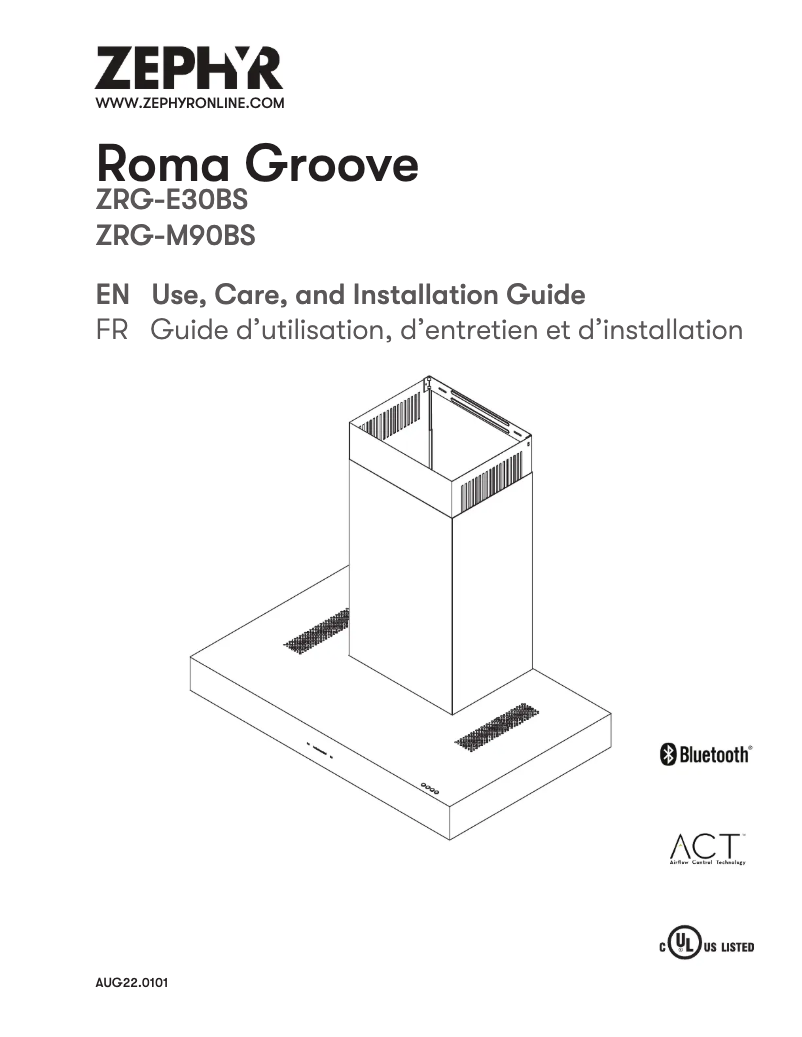 Page 1 de la notice Manuel utilisateur Zephyr ZRG-M90BS