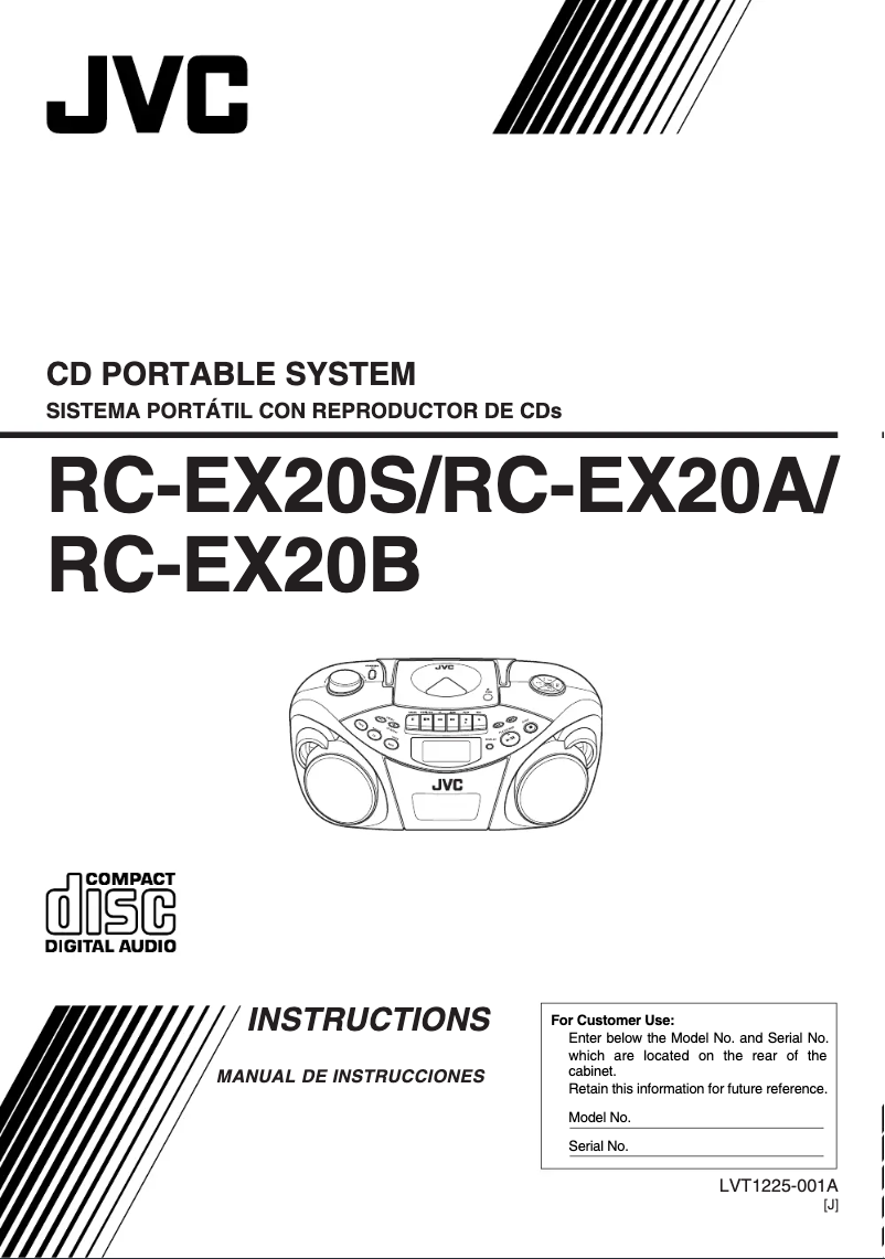 Página 1 del manual Manual de usuario JVC RC-EX20B