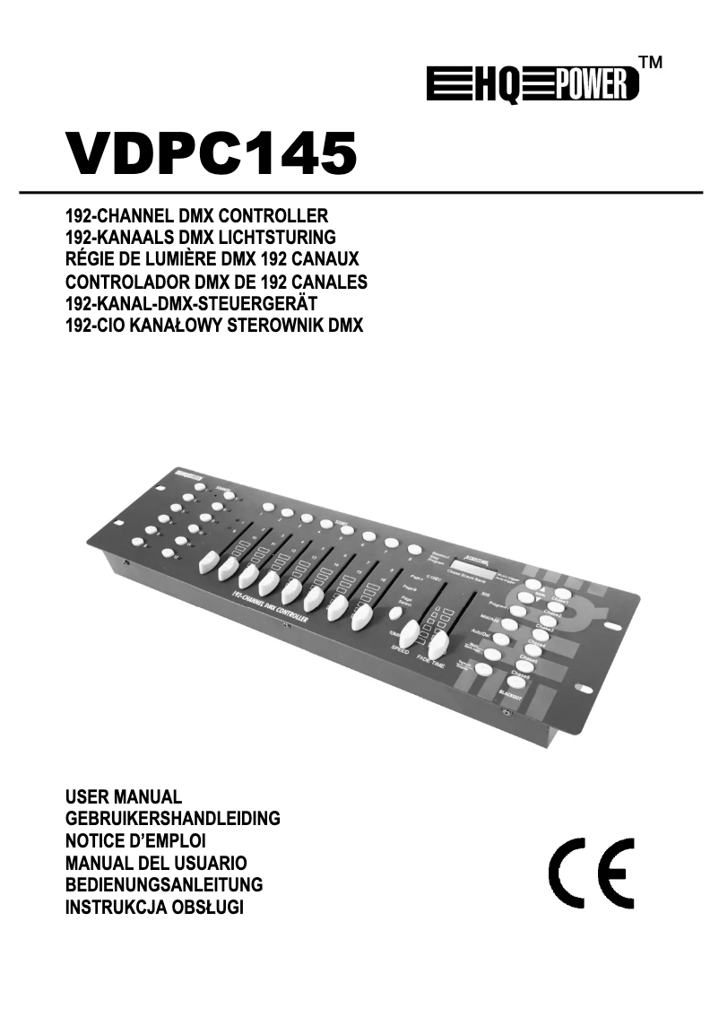 Page 1 de la notice Manuel utilisateur HQ Power VDPC145