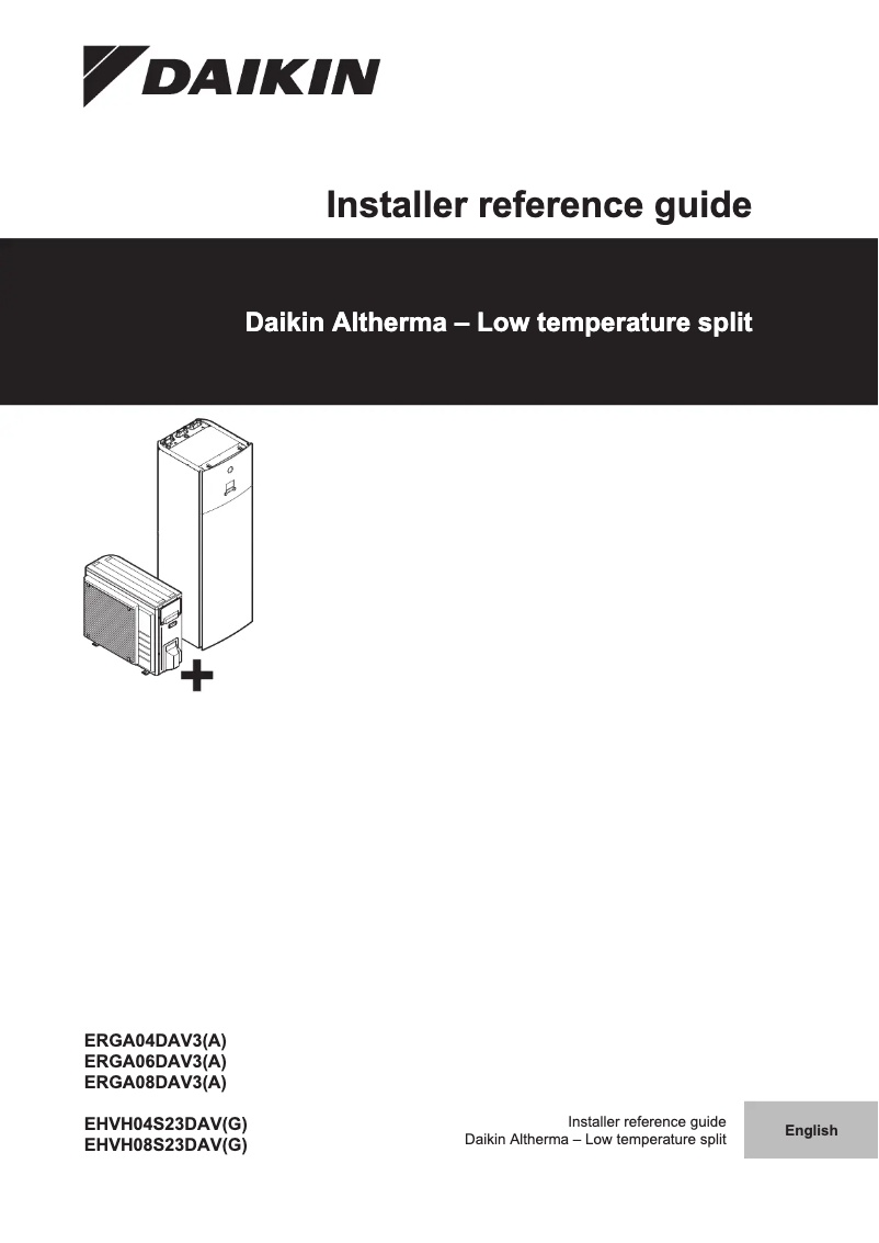 Page 1 de la notice Manuel utilisateur Daikin Altherma 3 R