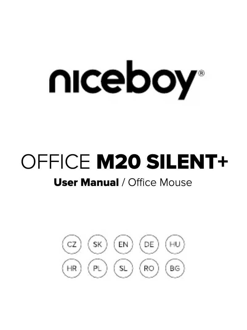 Page 1 de la notice Manuel utilisateur Niceboy OFFICE M20 Silent+