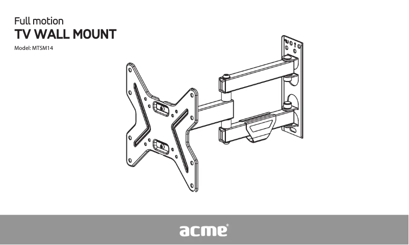 Page 1 de la notice Manuel utilisateur Acme MTSM14