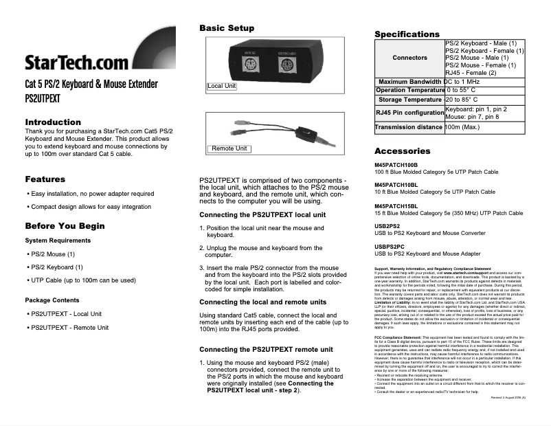 Image de la première page du manuel de l'appareil PS/2