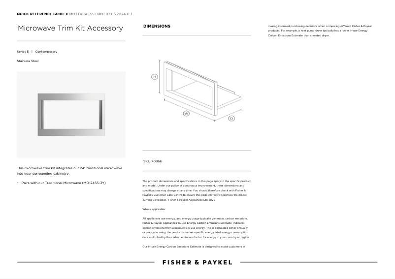 Image de la première page du manuel de l'appareil MOTTK-30-SS
