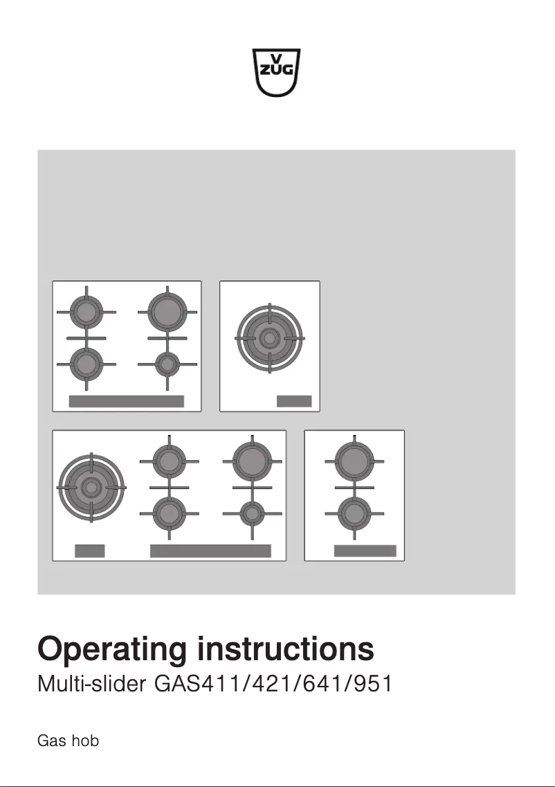Image de la première page du manuel de l'appareil GAS951GSBZ