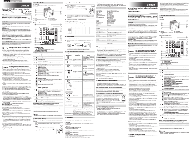 Page 1 de la notice Manuel utilisateur Omron RS4