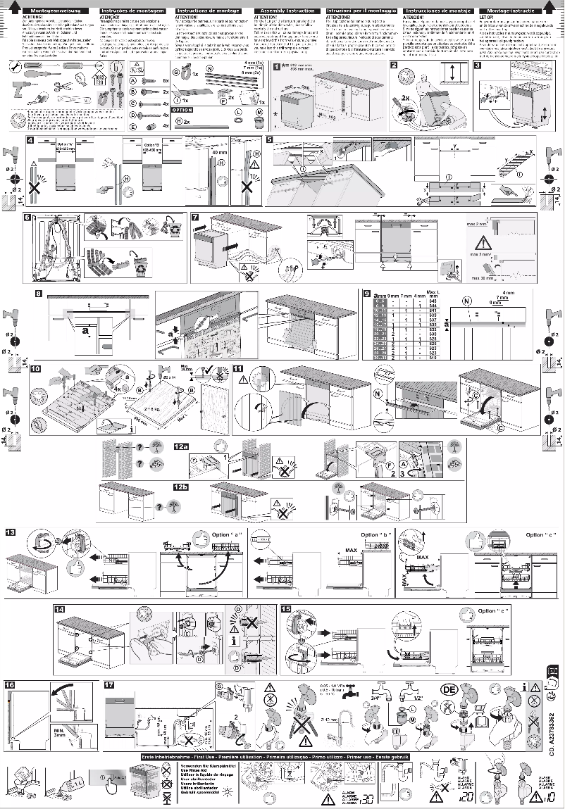 Image de la première page du manuel de l'appareil FEE7571APM