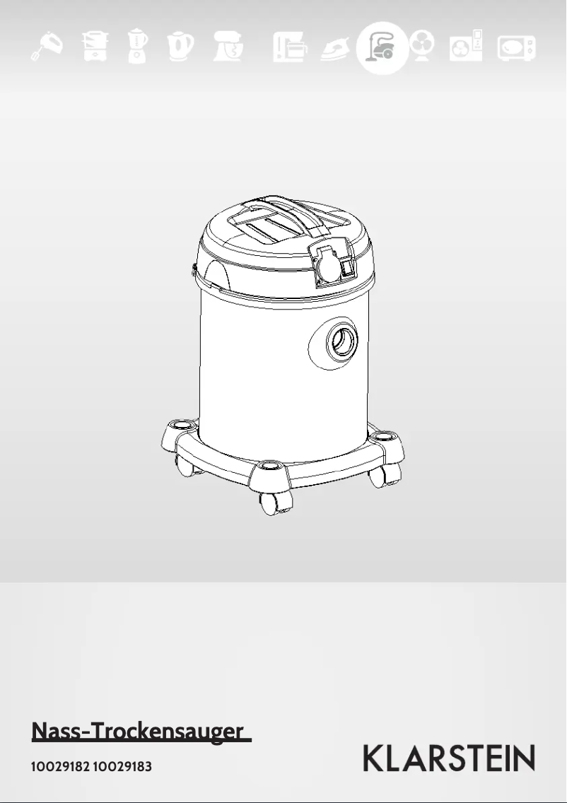 Page 1 de la notice Manuel utilisateur Klarstein 10029183