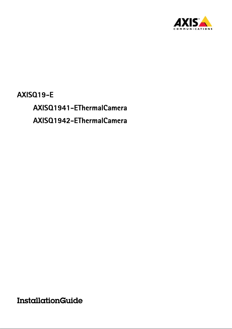 Image de la première page du manuel de l'appareil Q1941-E