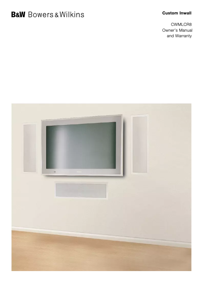 Image de la première page du manuel de l'appareil CWM LCR8