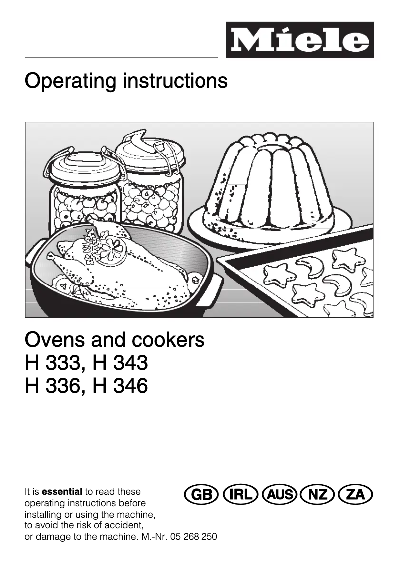 Page 1 de la notice Manuel utilisateur Miele H 333