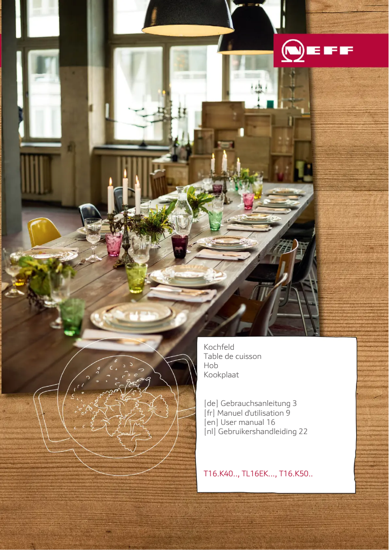 Page 1 de la notice Manuel utilisateur Neff T16FK40X0