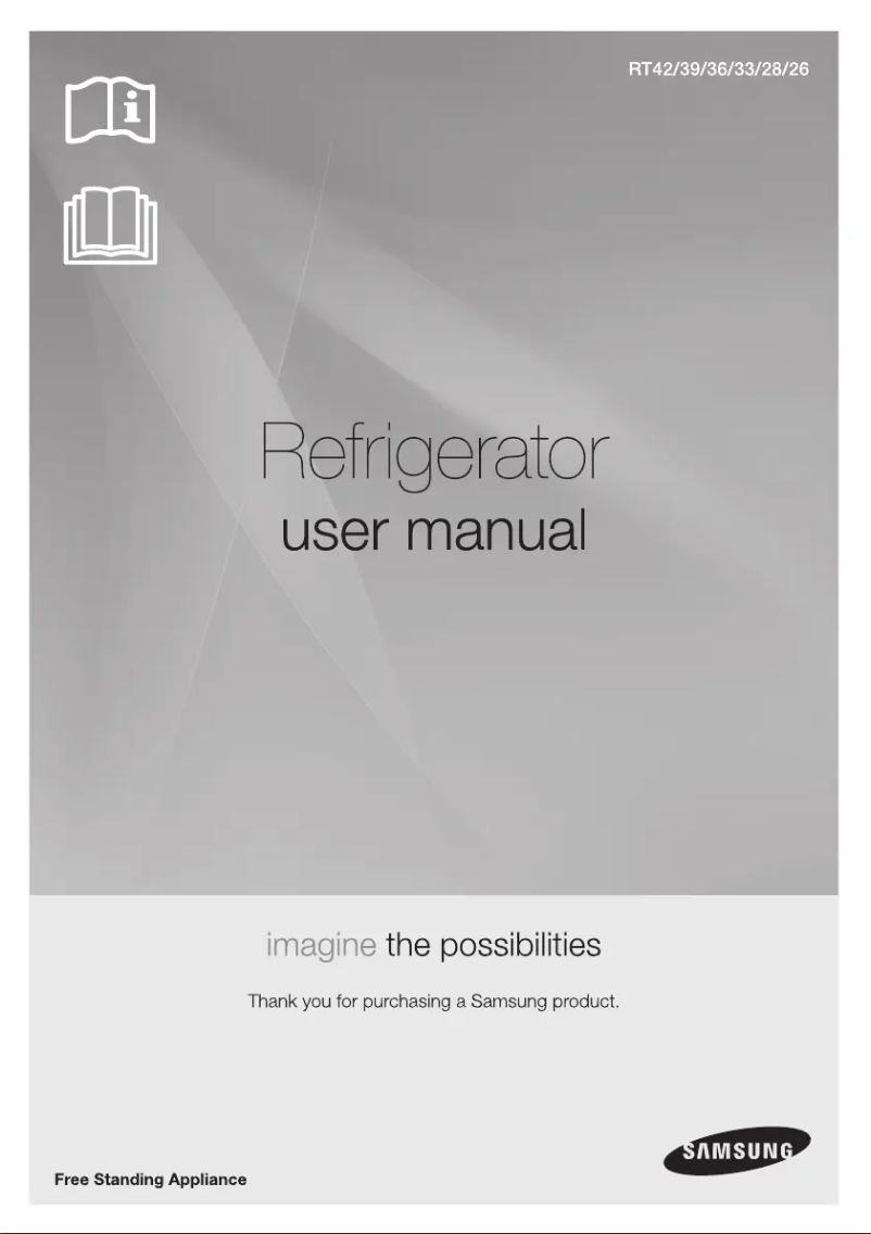 Page 1 de la notice Manuel utilisateur Samsung RT39HDAGES