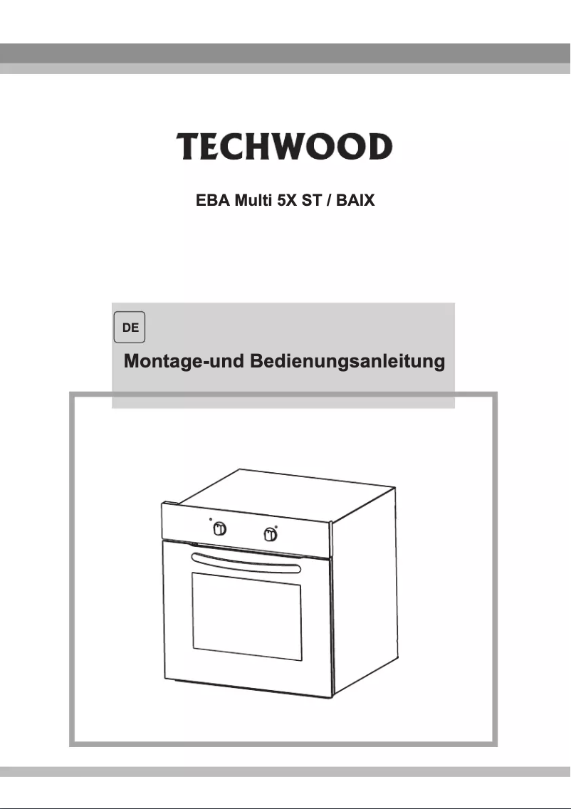 Page n°1 - Manuel utilisateur Techwood EB Multi-5X