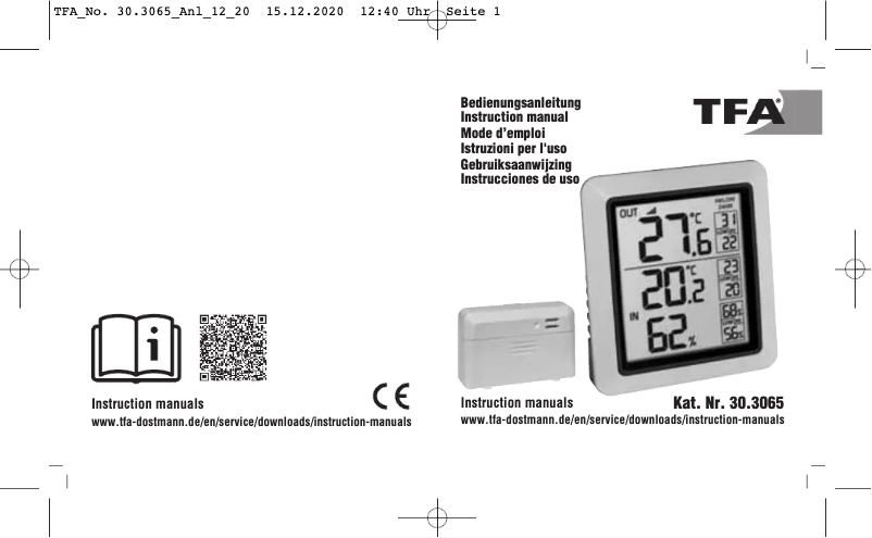 Imagen de la primera página del manual del dispositivo INFO 30.3065.02