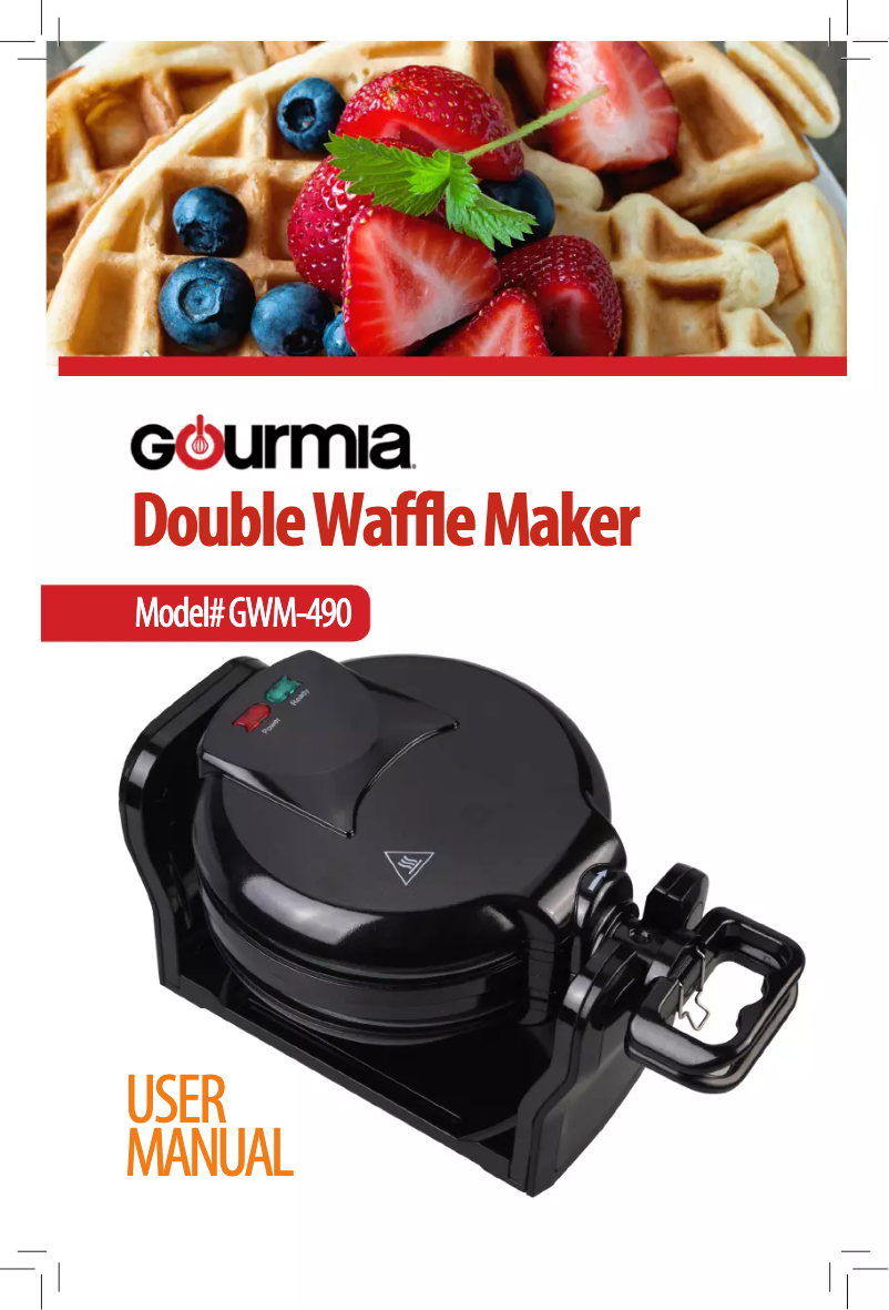 Page 1 de la notice Manuel utilisateur Gourmia GWM490