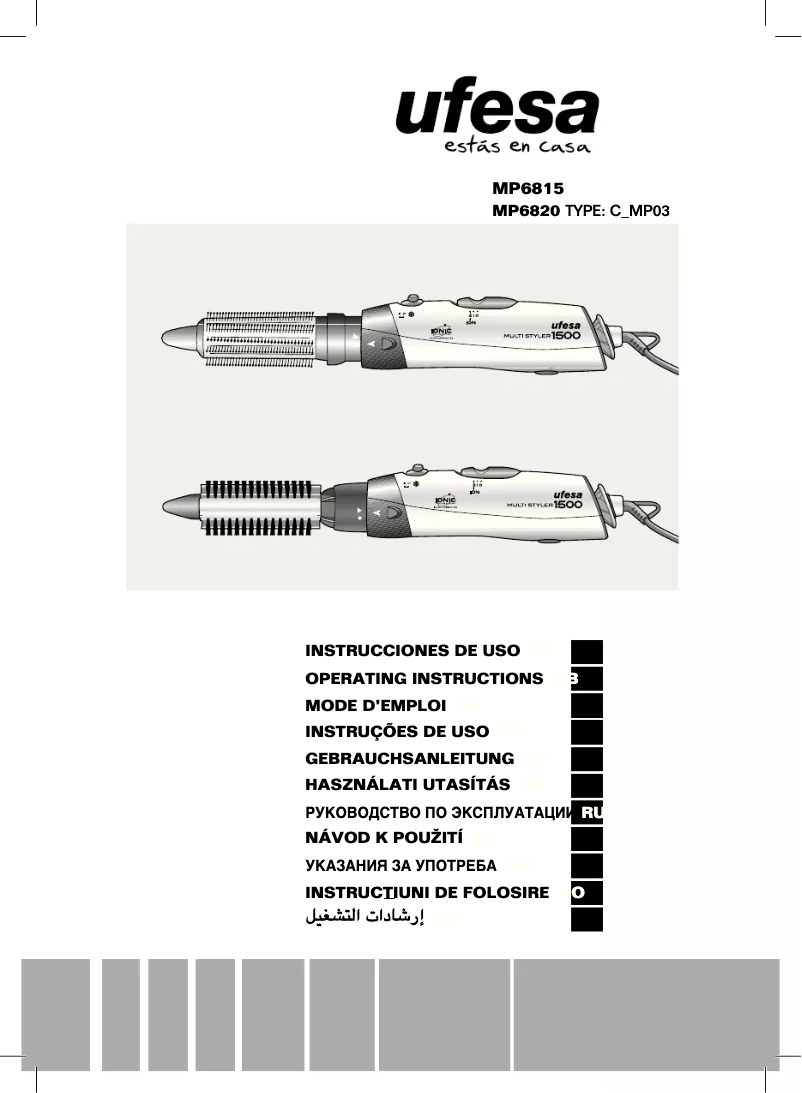 Page 1 de la notice Manuel utilisateur Ufesa MP6820