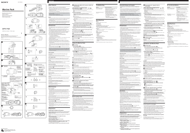 Image de la première page du manuel de l'appareil MPK-PHB