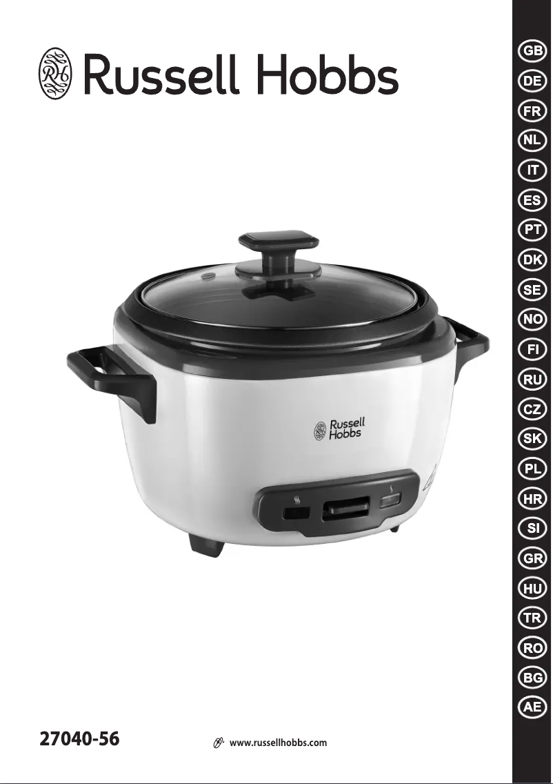 Page 1 de la notice Manuel utilisateur Russell Hobbs 27040-56