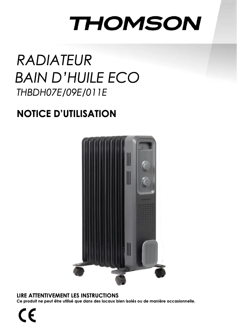 Página 1 del manual Manual de usuario Thomson THBDH07E
