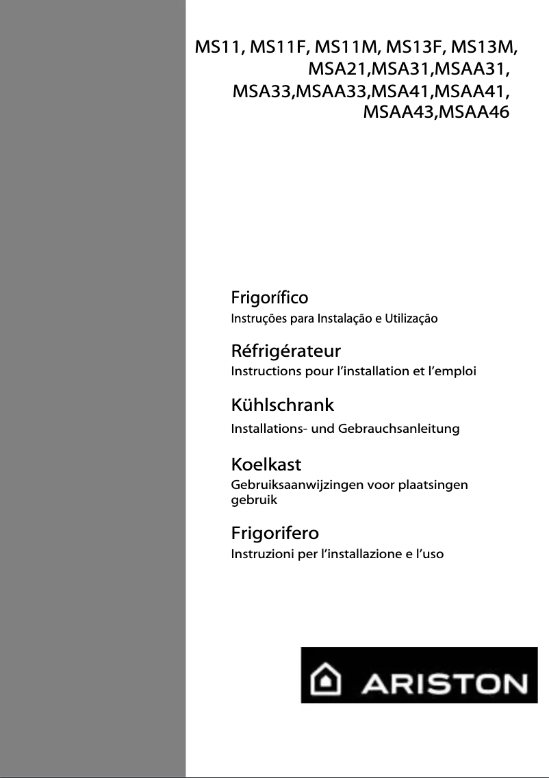 Page 1 de la notice Manuel utilisateur Ariston Thermo MS11M