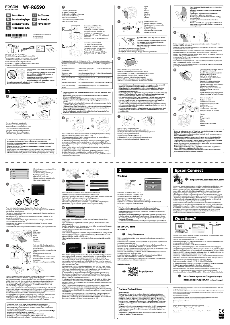Image de la première page du manuel de l'appareil WorkForce Pro WF-R8590