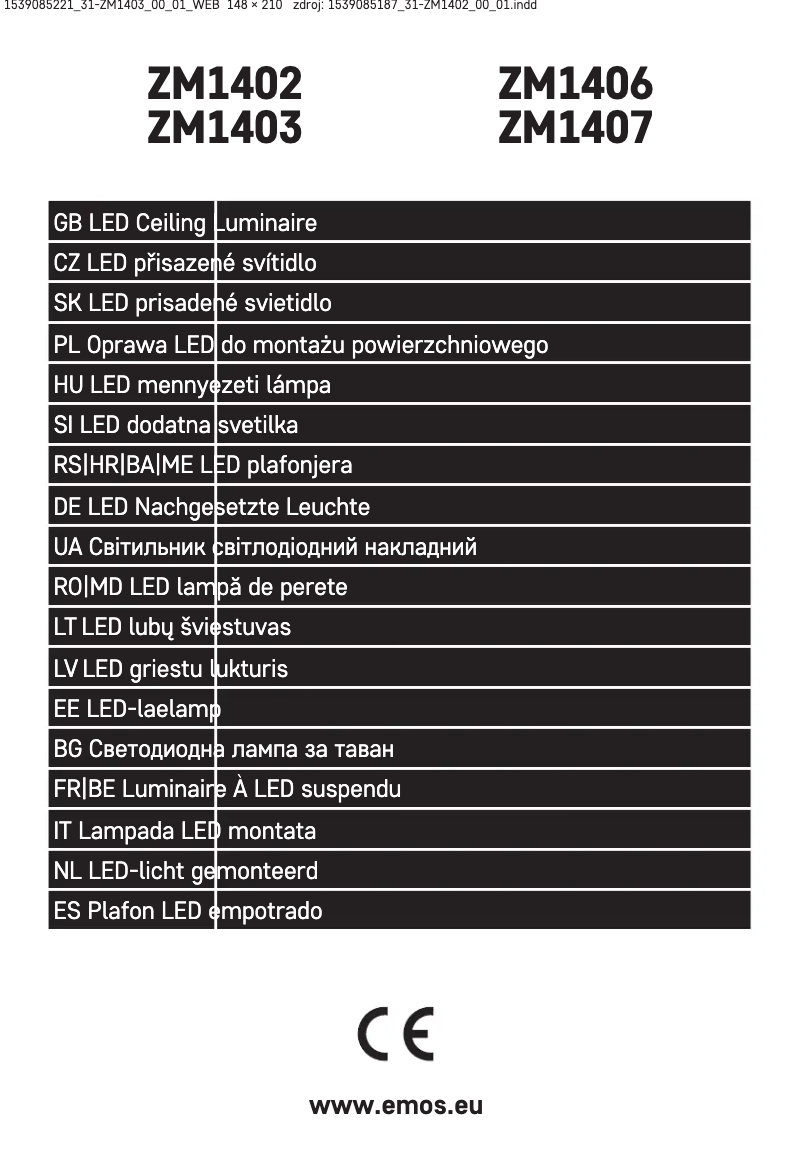 Página 1 del manual Manual de usuario Emos ZM1403