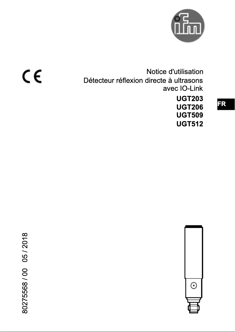 Image de la première page du manuel de l'appareil UGT203