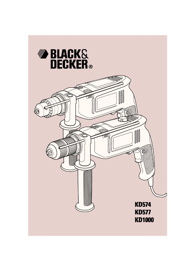 Page 1 de la notice Manuel utilisateur Black & Decker KD574