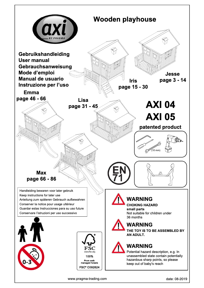Imagen de la primera página del manual del dispositivo Emma