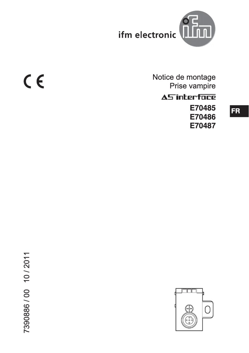 Page 1 de la notice Manuel utilisateur IFM E70486