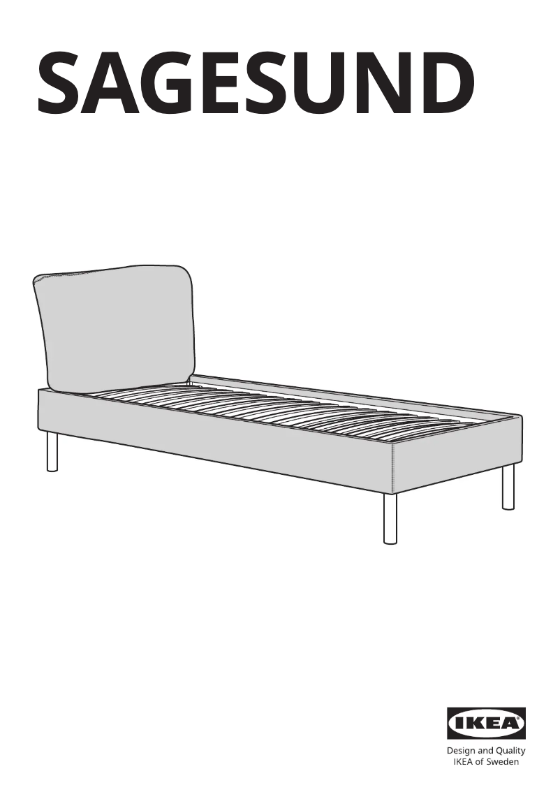 Page 1 de la notice Manuel utilisateur Ikea SAGESUND 004.903.86