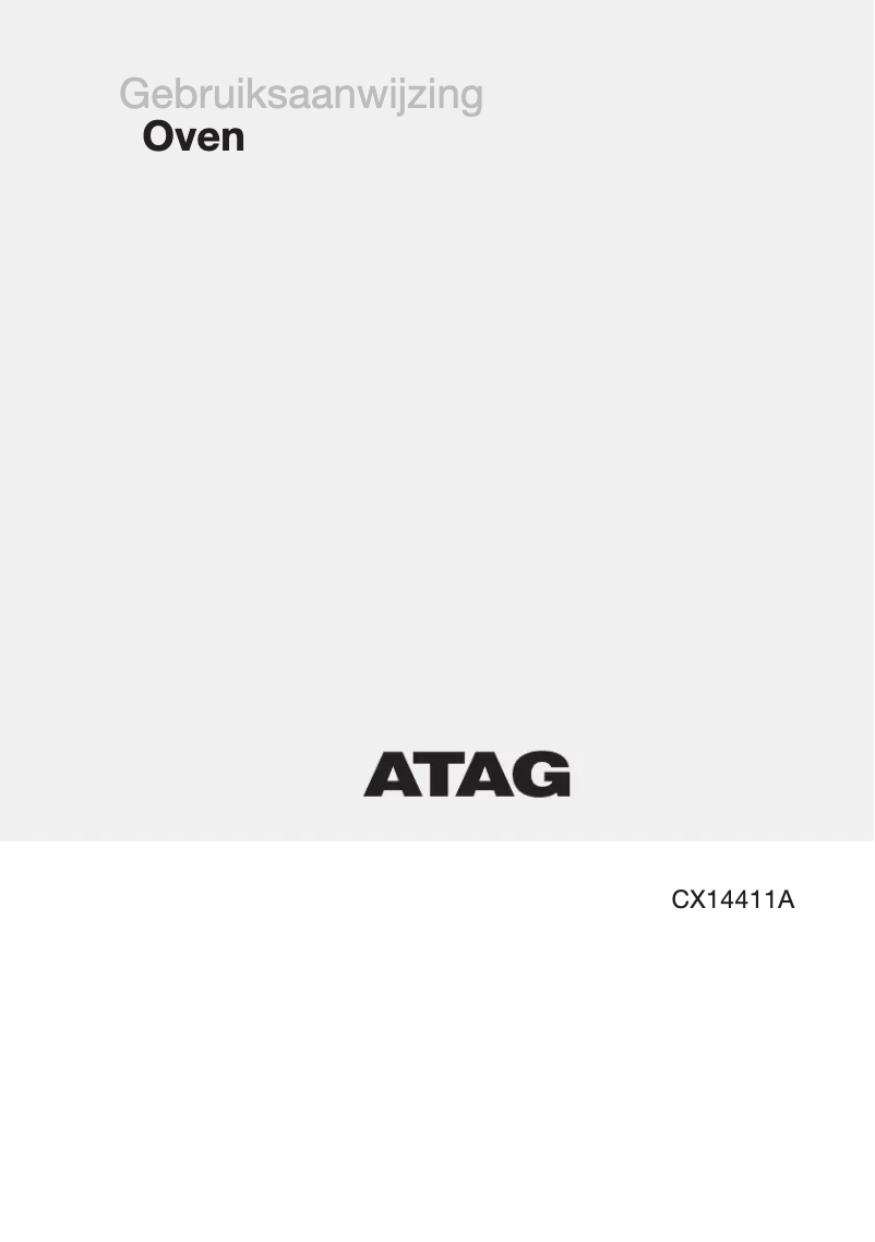 Page 1 de la notice Manuel utilisateur Atag CX14411A