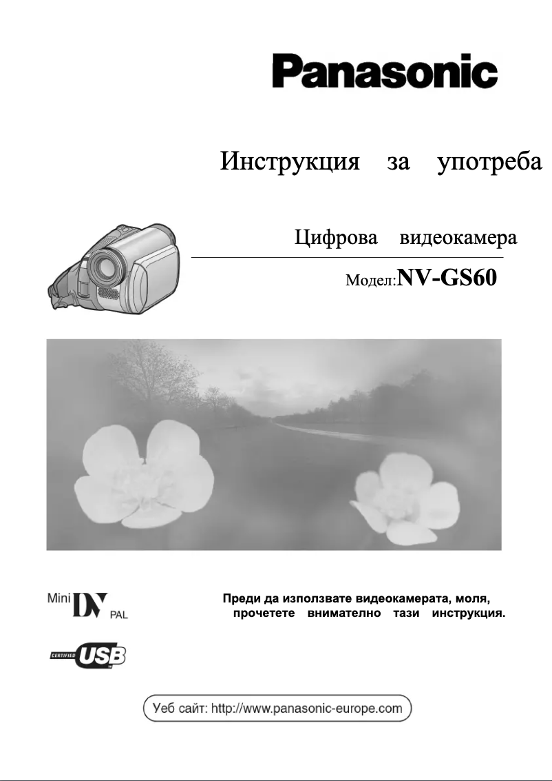 Page 1 de la notice Manuel utilisateur Panasonic NV-GS60E