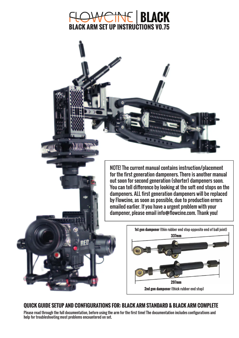 Página 1 del manual Manual de usuario FLOWCINE Black