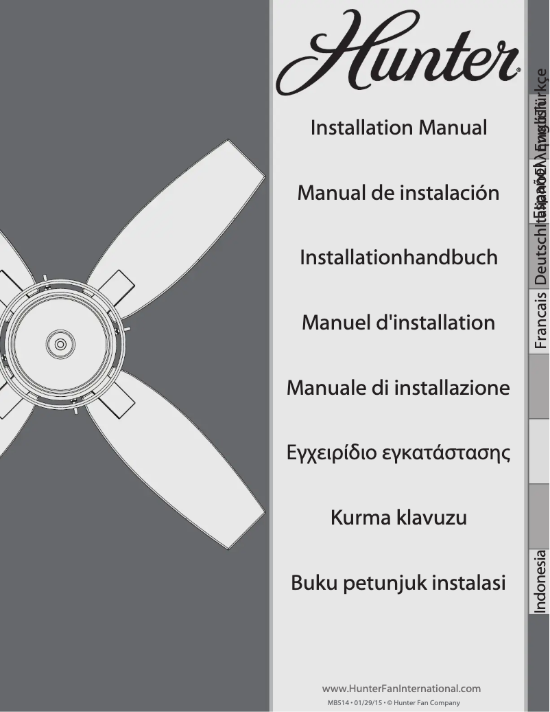 Page 1 de la notice Manuel utilisateur Hunter Central