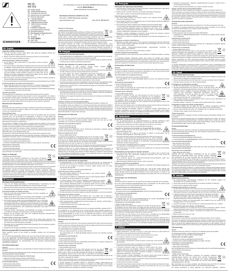 Image de la première page du manuel de l'appareil MOMENTUM In-Ear