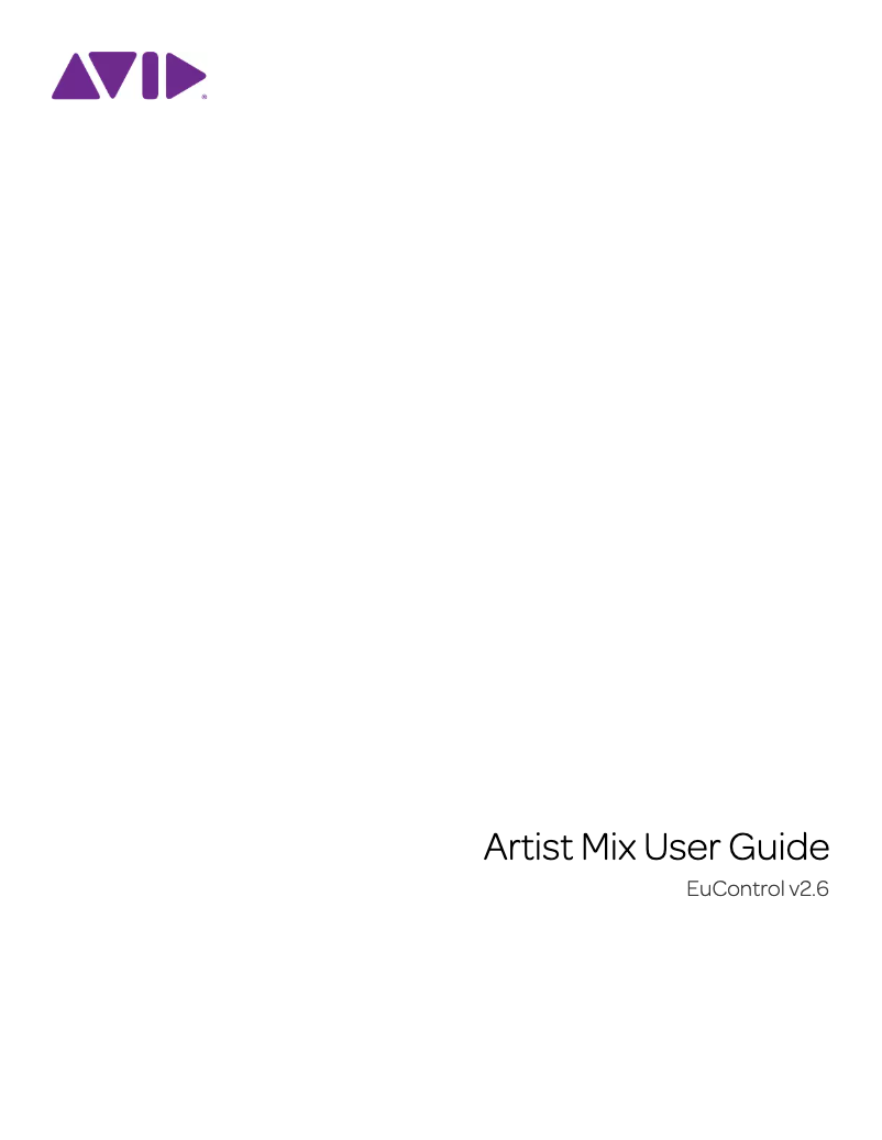 Image de la première page du manuel de l'appareil Artist Mix